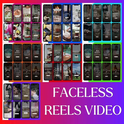 340 Faceless Reels video with Resell Rights