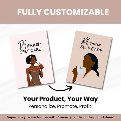 330 Pages Self-Care Planner Bundle (with Resell Rights)