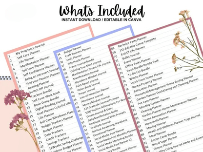 15000 Pages Planners & 8000 Digital Stickers with Resell Rights, Including Journals, Trackers, & More! | Huge Template Library (Free Website's & Funnels Included)